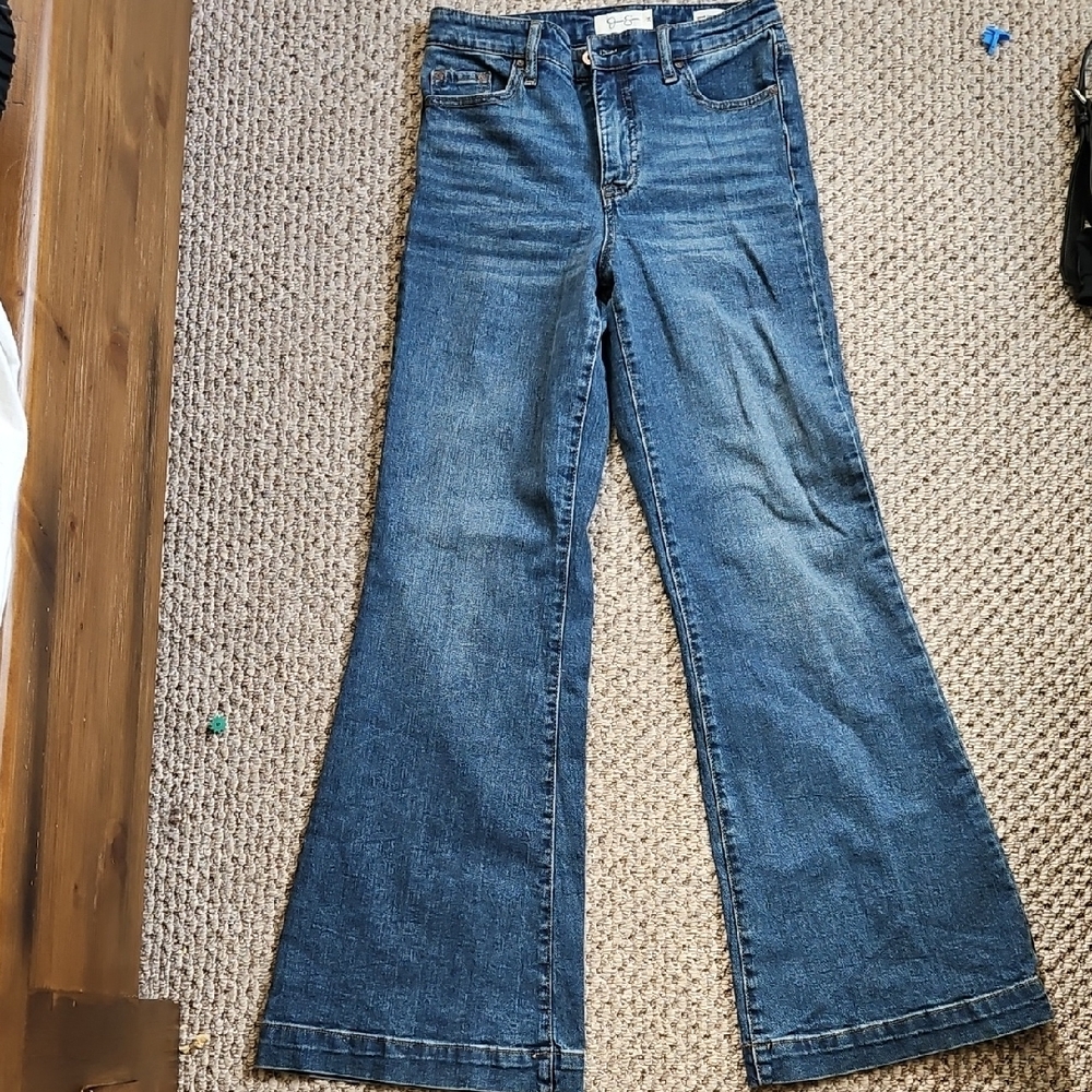 Jessica Simpson True Love Women's Blue Wide Leg Trouser Flare Jeans 24 - Picture 2 of 6